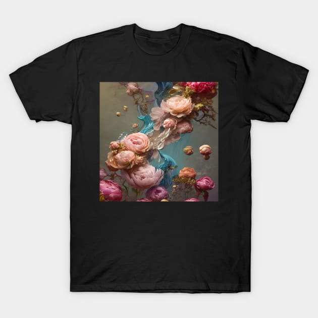 Flowing Flowers 8 T-Shirt by AmazingCorn